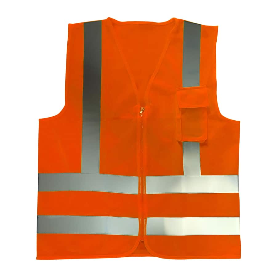 Colete Volk Refletivo 1 Bolso Laranja