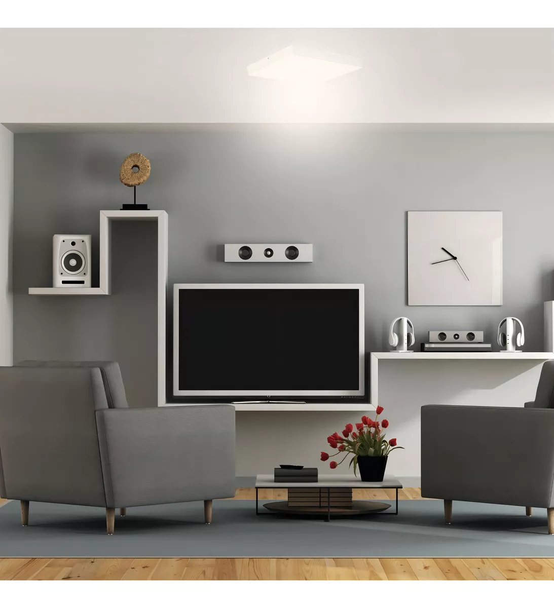 Painel Plafon Led 18w 4000k Sobrepor Branco Bivolt Ultraluz - Image 2