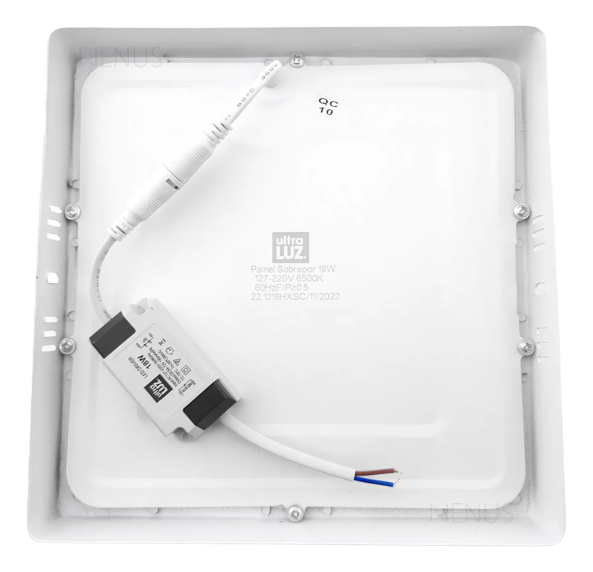 Painel Plafon Led 18w Sobrepor Branco Frio Bivolt Ultraluz - Image 4