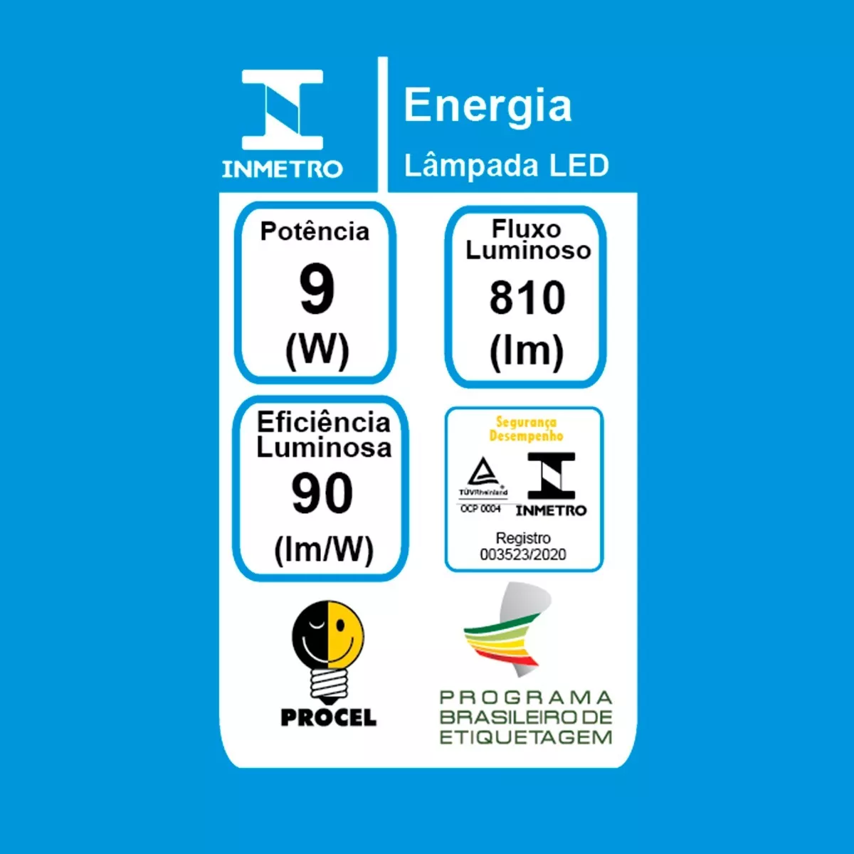 Lâmpada Led 9w 6500k Bulbo E27 Branco Frio Bivolt Ultraluz - Image 4