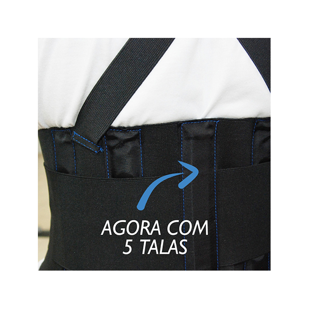 Cinta Ergonômico Abdominal Preto Tamanho G - Plastcor - Image 5