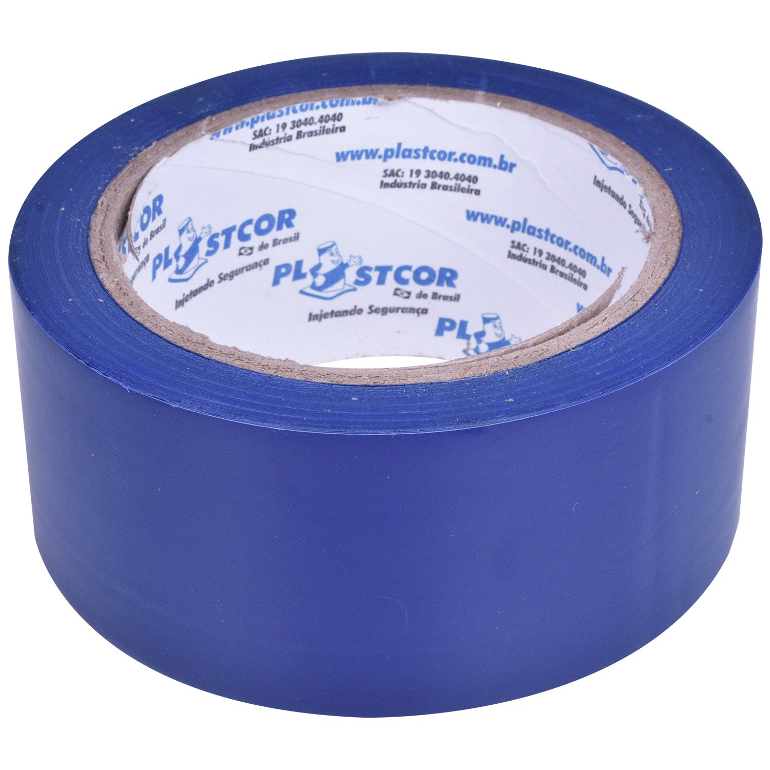 Fita de Demarcação Adesiva 48mm x 30m Azul - Plastcor - Image 3